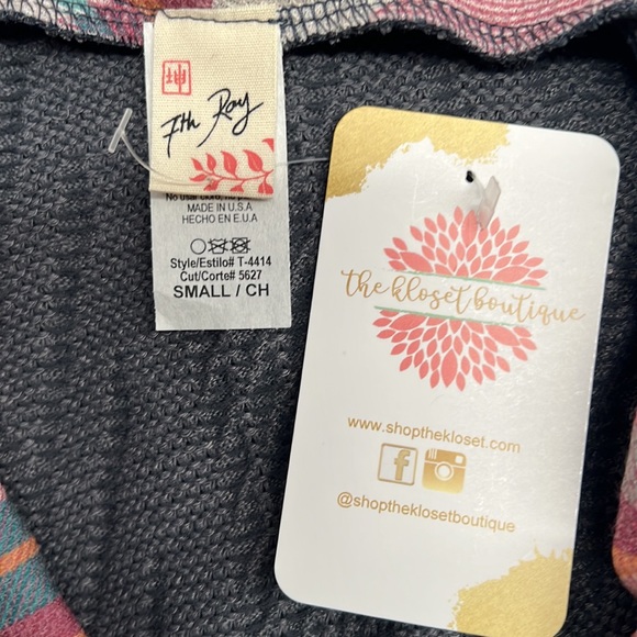 NWT - 7th Ray - Hooded Sweater Size Small - Picture 4 of 5